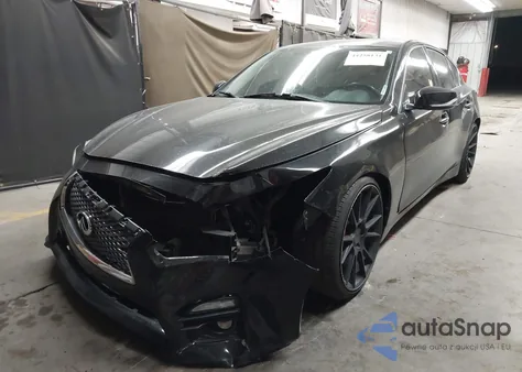 2014 Infiniti Q50 Sport z USA, uszkodzony, nr VIN JN1BV7AP1EM672831